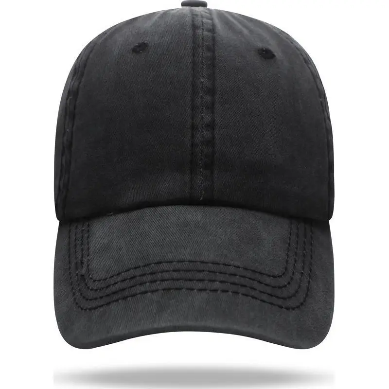 Pure Cotton Washable Baseball Cap with Custom Letter Logo - Image 17