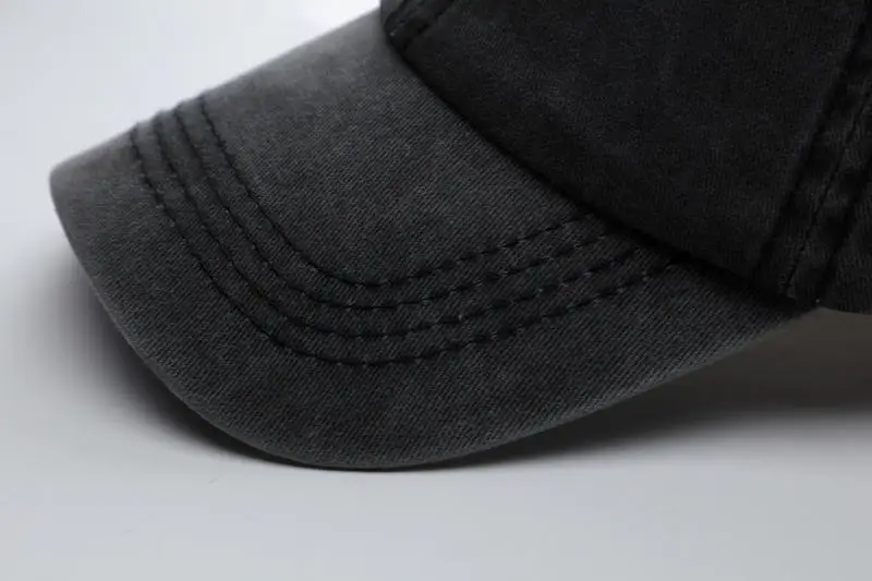 Pure Cotton Washable Baseball Cap with Custom Letter Logo — feature 10