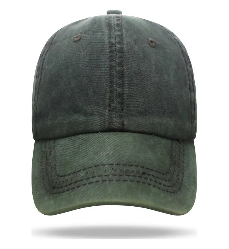 Pure Cotton Washable Baseball Cap with Custom Letter Logo - Image 3