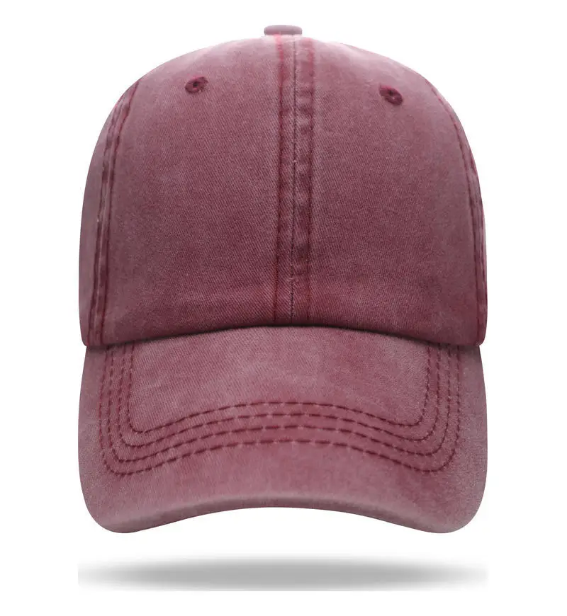 Pure Cotton Washable Baseball Cap with Custom Letter Logo - Image 5