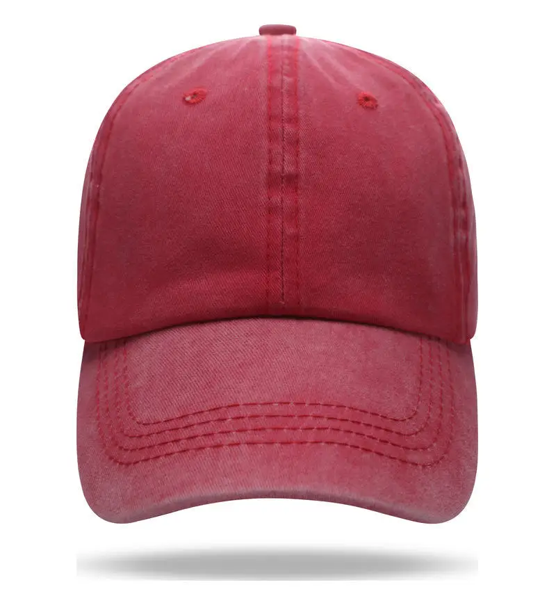 Pure Cotton Washable Baseball Cap with Custom Letter Logo - Image 7