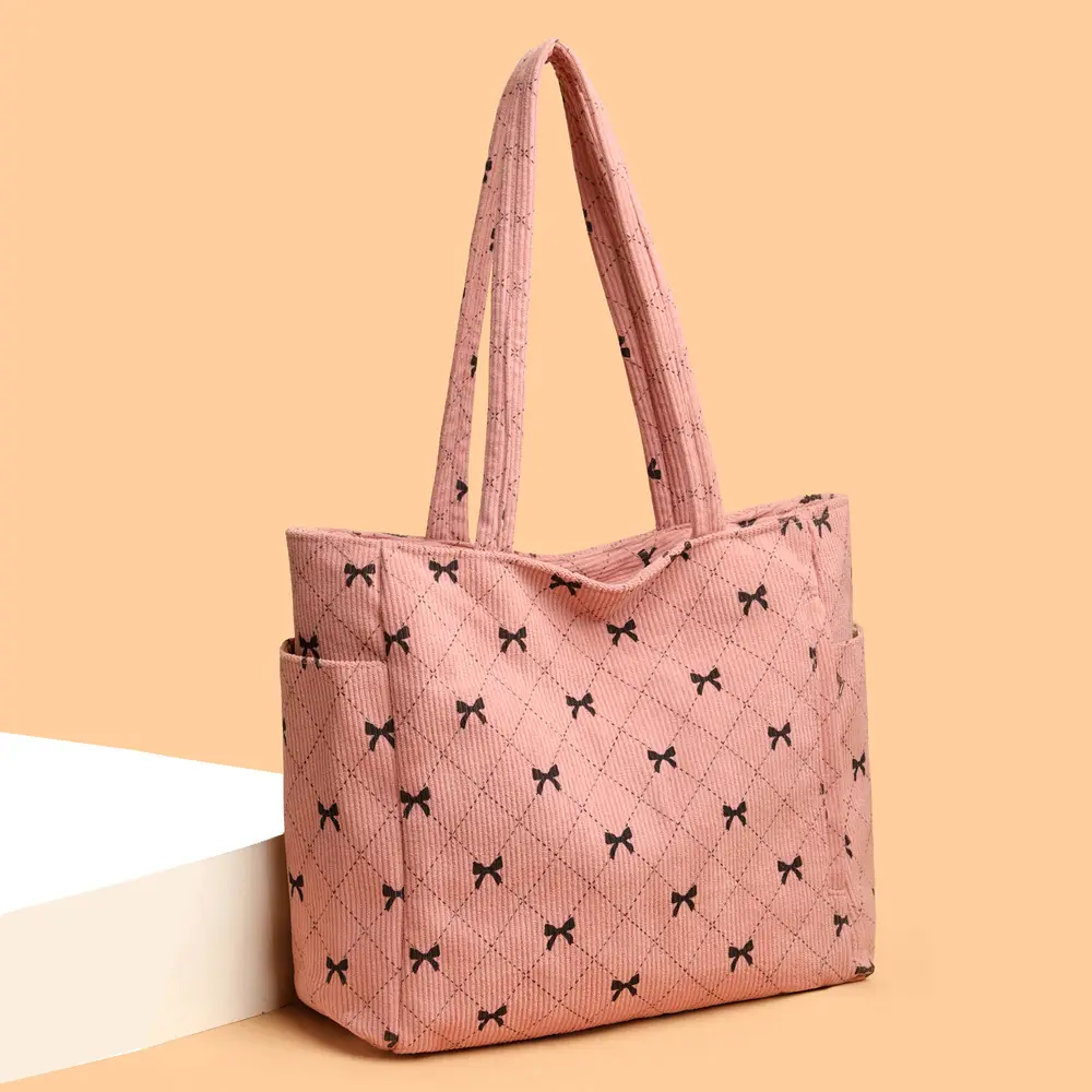 Cross Stitch Pattern Large Tote Bag for Women - Image 6