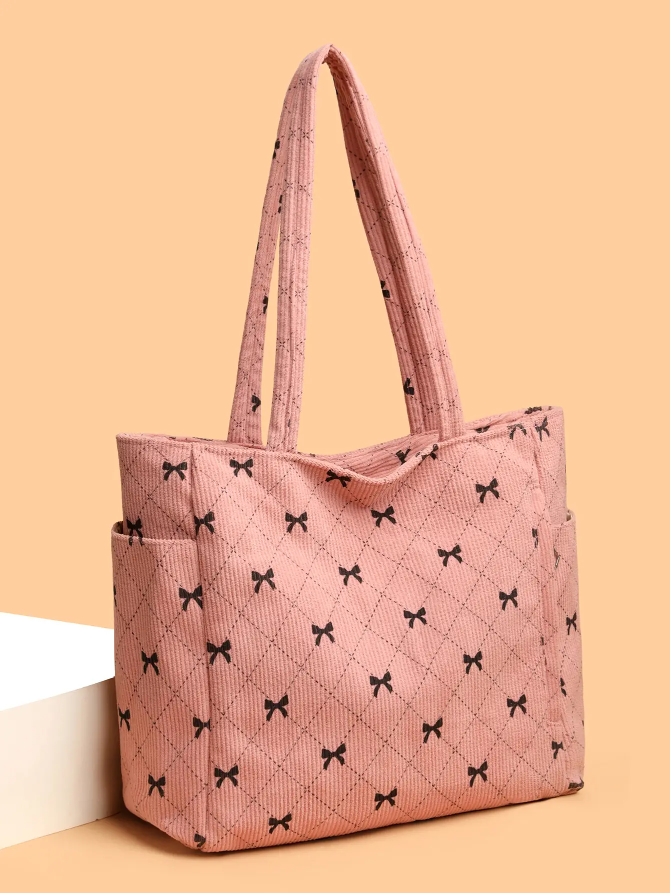 Cross Stitch Pattern Large Tote Bag for Women — feature 24