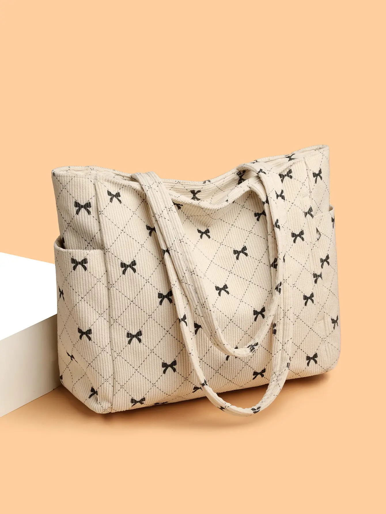 Cross Stitch Pattern Large Tote Bag for Women — feature 27