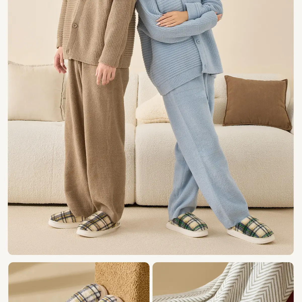 Women Plush Cotton Winter Slippers Warm Plush — feature 17