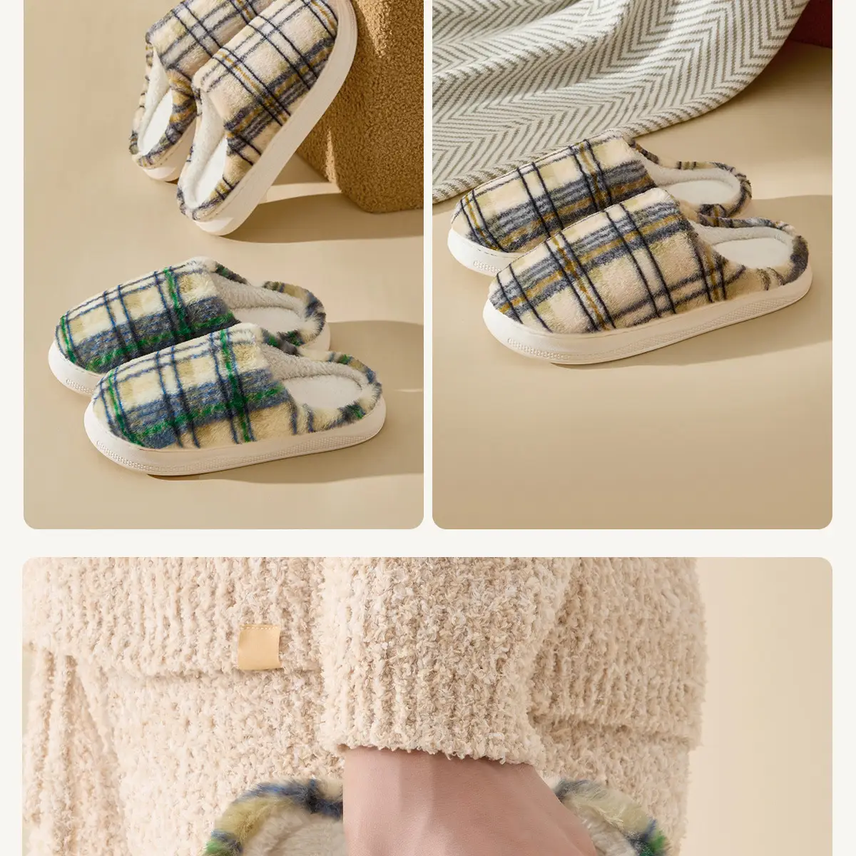 Women Plush Cotton Winter Slippers Warm Plush — feature 18