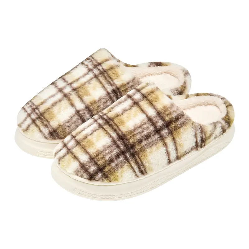 Women Plush Cotton Winter Slippers Warm Plush - Image 3