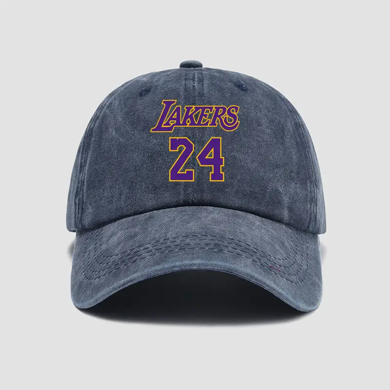 Lakers 24 Unisex Baseball Cap Grey - Image 6