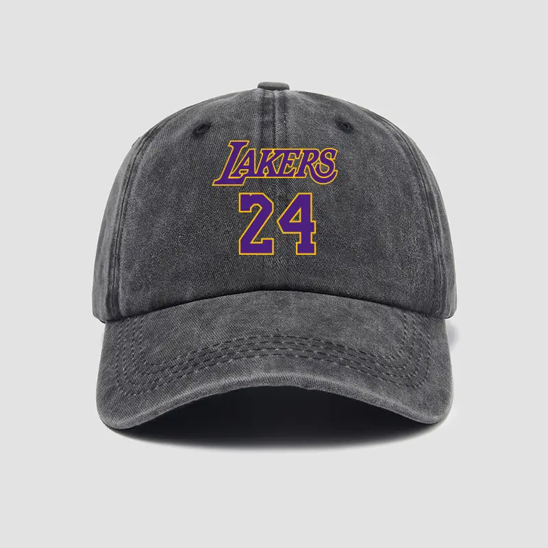 Lakers 24 Unisex Baseball Cap Grey - Image 2