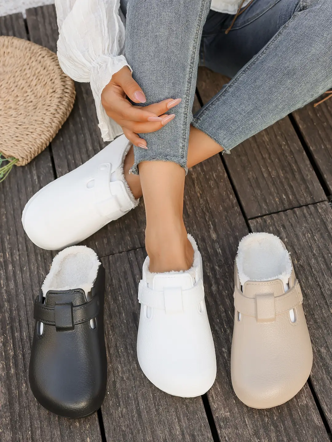 2025 New Thin-Soled Boken Shoes, Classic, Fashionable, Non-Slip, High-Looking, Men's and Women's Warm Toe-Cap Cotton Slippers — feature 13