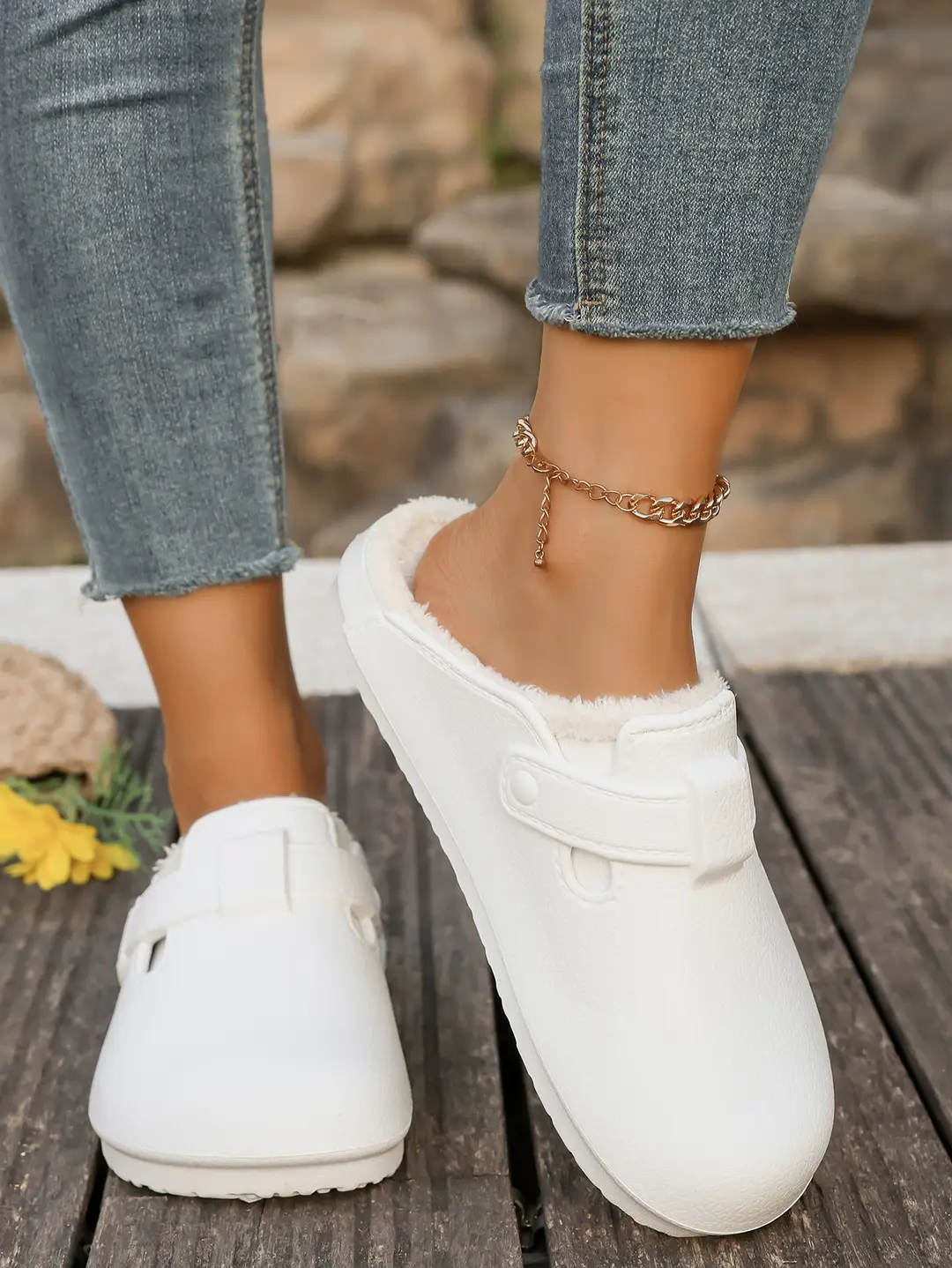 2025 New Thin-Soled Boken Shoes, Classic, Fashionable, Non-Slip, High-Looking, Men's and Women's Warm Toe-Cap Cotton Slippers — feature 15