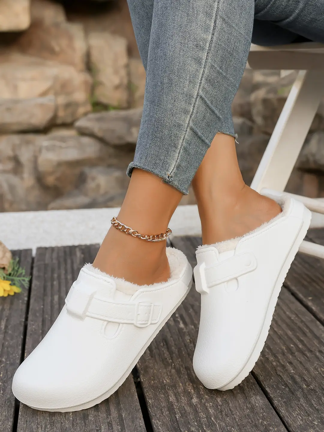 2025 New Thin-Soled Boken Shoes, Classic, Fashionable, Non-Slip, High-Looking, Men's and Women's Warm Toe-Cap Cotton Slippers — feature 18
