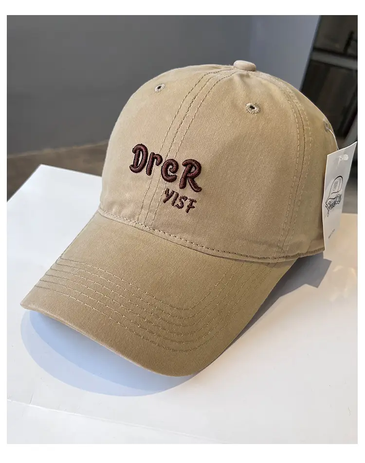 Women Letter Embroidered Baseball Cap Navy Blue — feature 12