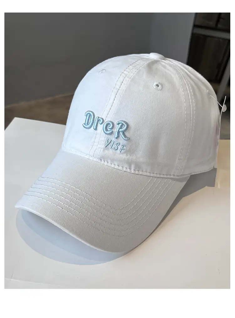 Women Letter Embroidered Baseball Cap Navy Blue — feature 13
