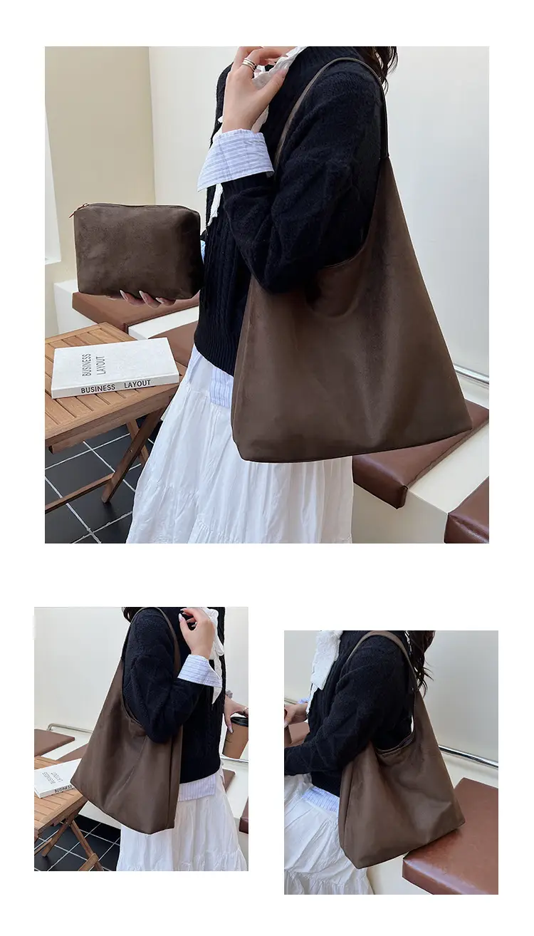 Retro Niche Suede Armpit Bag Women 2025 — feature 11