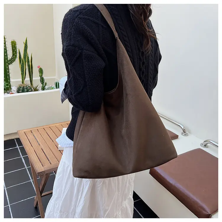 Retro Niche Suede Armpit Bag Women 2025 — feature 21