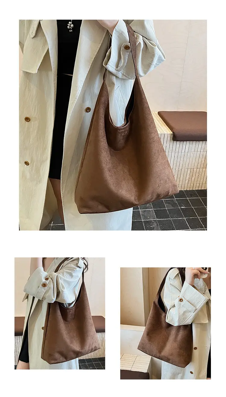 Retro Niche Suede Armpit Bag Women 2025 — feature 8