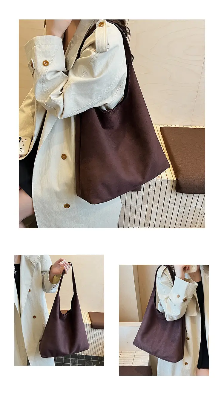 Retro Niche Suede Armpit Bag Women 2025 — feature 9