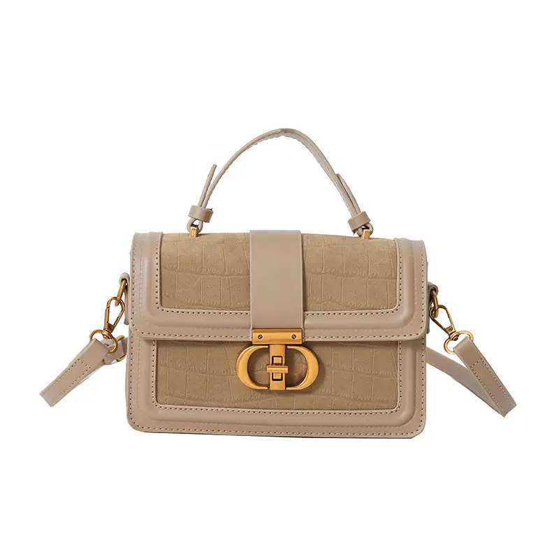 Women's New Retro Square Shoulder Bag Brown Leather