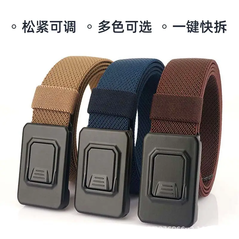 Military Tactical Belt 120cm Nylon Elastic Buckle — feature 1