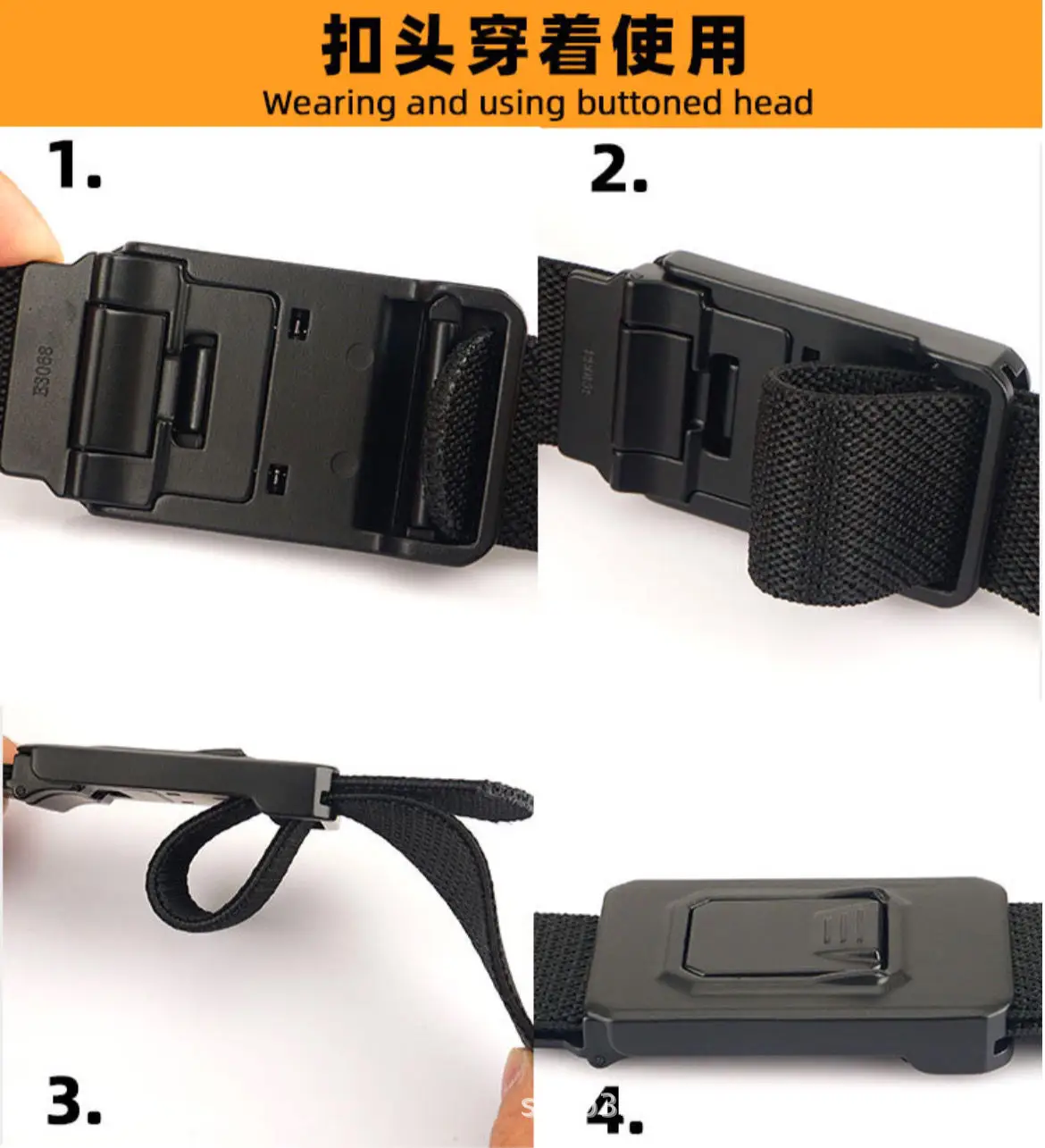 Military Tactical Belt 120cm Nylon Elastic Buckle — feature 5