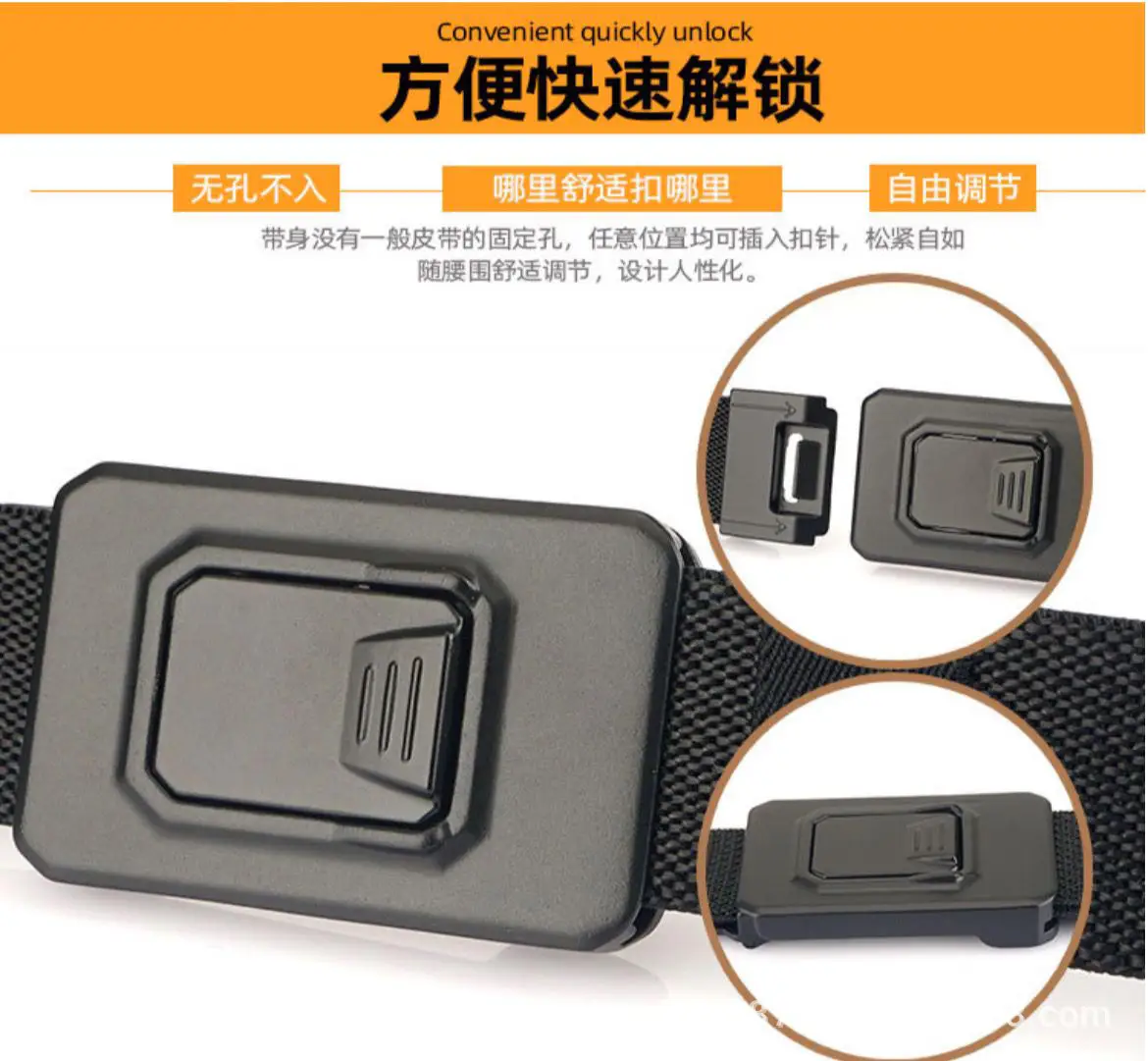 Military Tactical Belt 120cm Nylon Elastic Buckle — feature 6