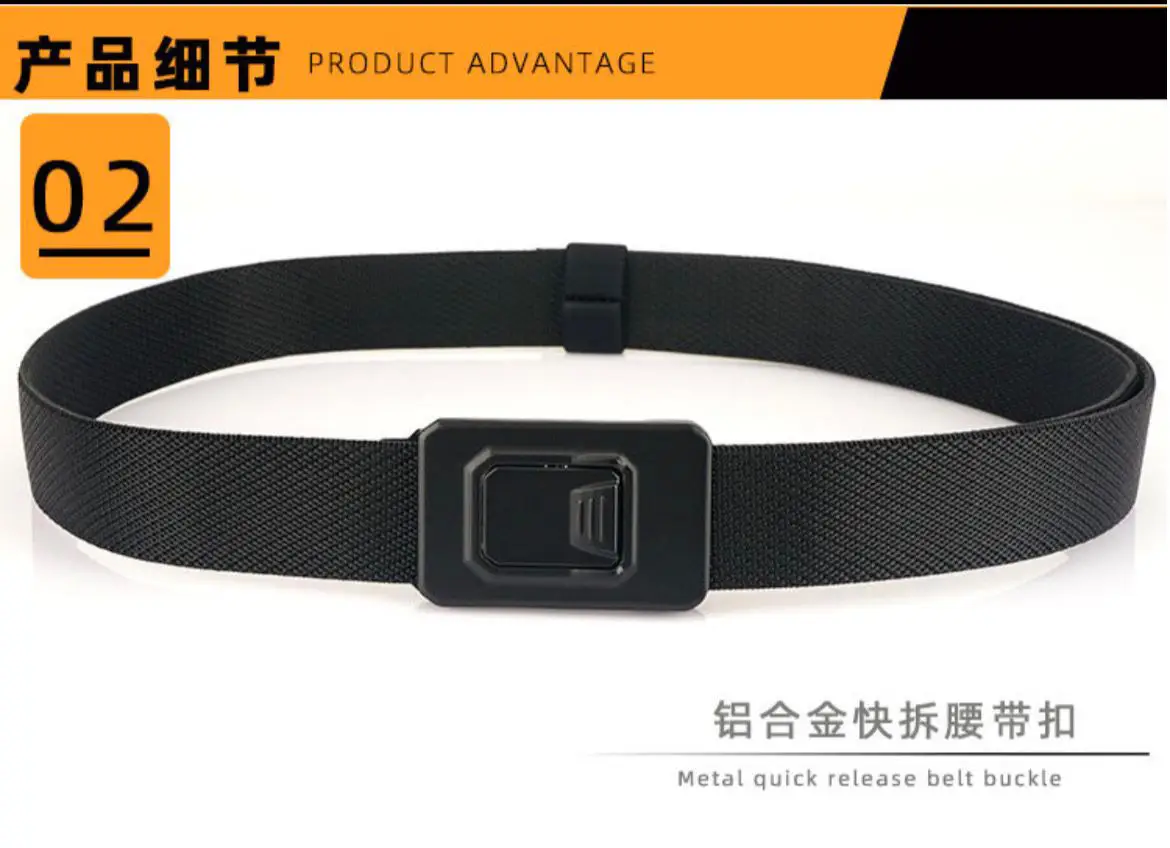 Military Tactical Belt 120cm Nylon Elastic Buckle — feature 8