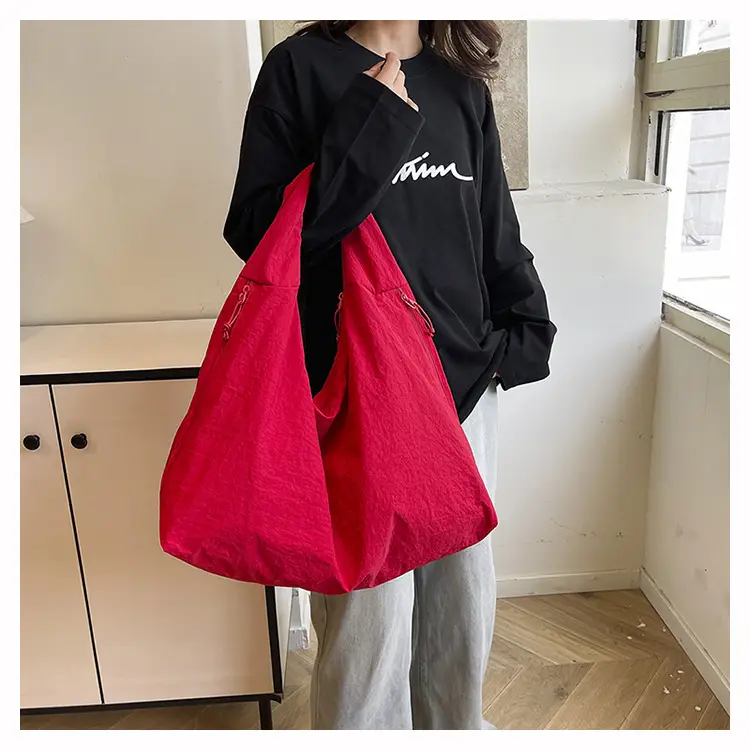 Red Canvas Large Bag for Women Outdoor Carry — feature 14