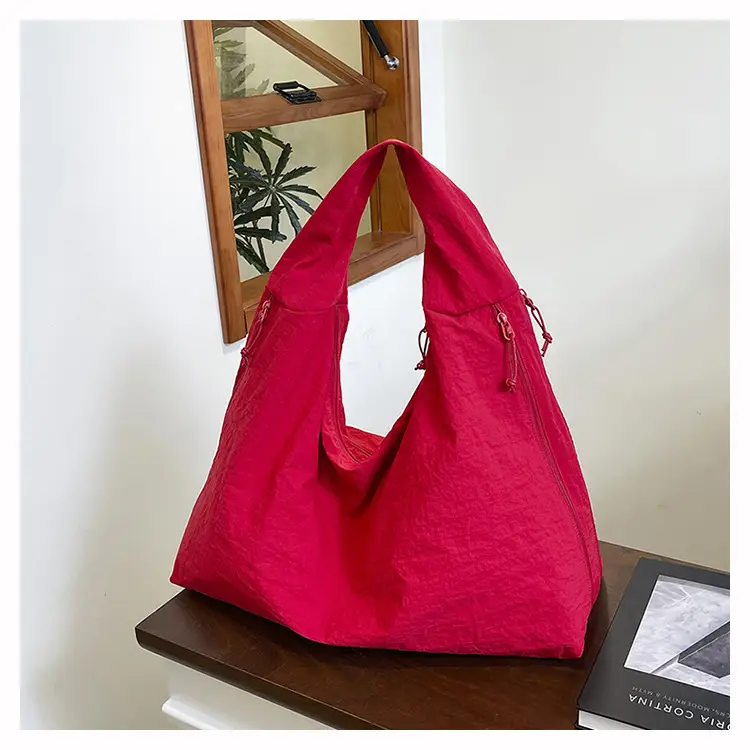 Red Canvas Large Bag for Women Outdoor Carry — feature 27