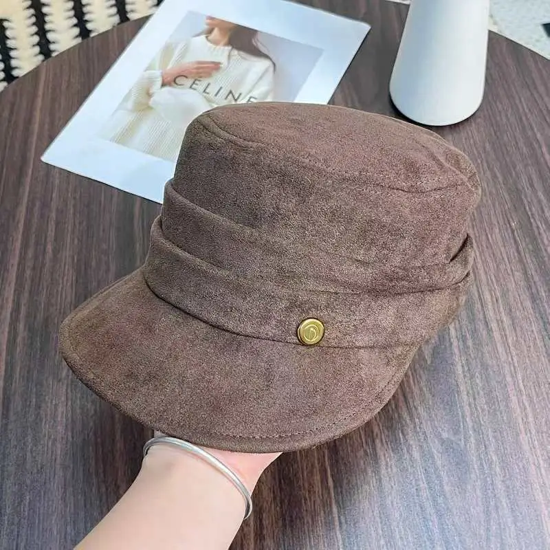 Japanese Style Pleated Duckbill Hat for Women Maroon - Image 3