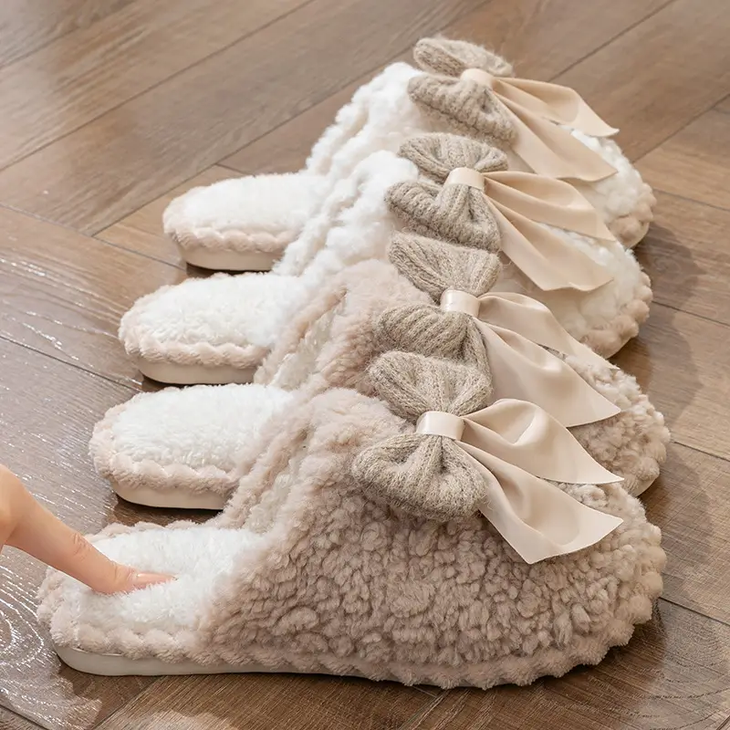 Cixi Cotton Slippers for Women in Winter, Spring & Fall, Indoor Warm and Non-Slip Home Furnishings, Cixi Winter Plush Men's Slippers - Image 17