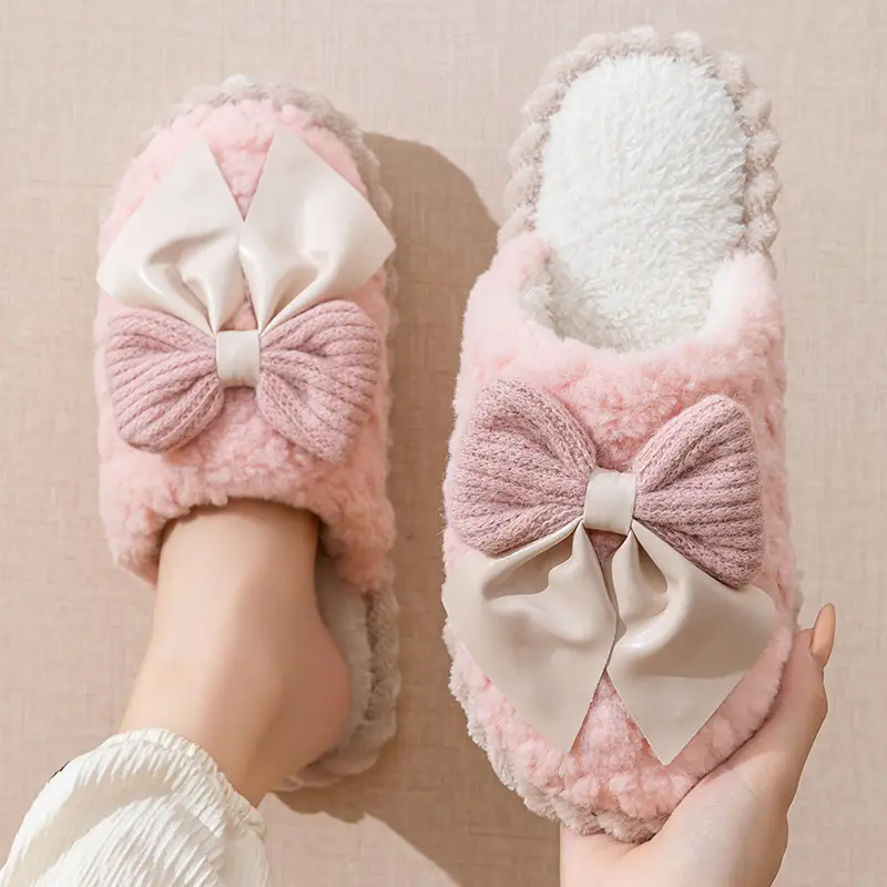 Cixi Cotton Slippers for Women in Winter, Spring & Fall, Indoor Warm and Non-Slip Home Furnishings, Cixi Winter Plush Men's Slippers - Image 2