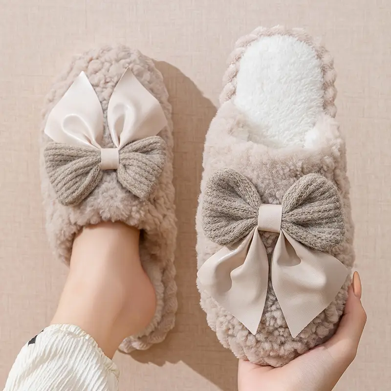 Cixi Cotton Slippers for Women in Winter, Spring & Fall, Indoor Warm and Non-Slip Home Furnishings, Cixi Winter Plush Men's Slippers - Image 4