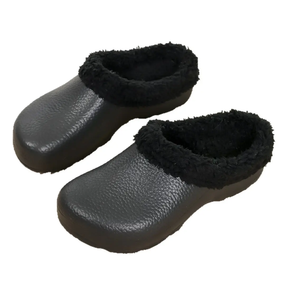 Winter Padded Nurse Shoes for Export, Large Size Women's Cotton Slippers, Fleece-Lined Eva Waterproof Non-Slip Closed-Toe Slippers for Men - Image 9