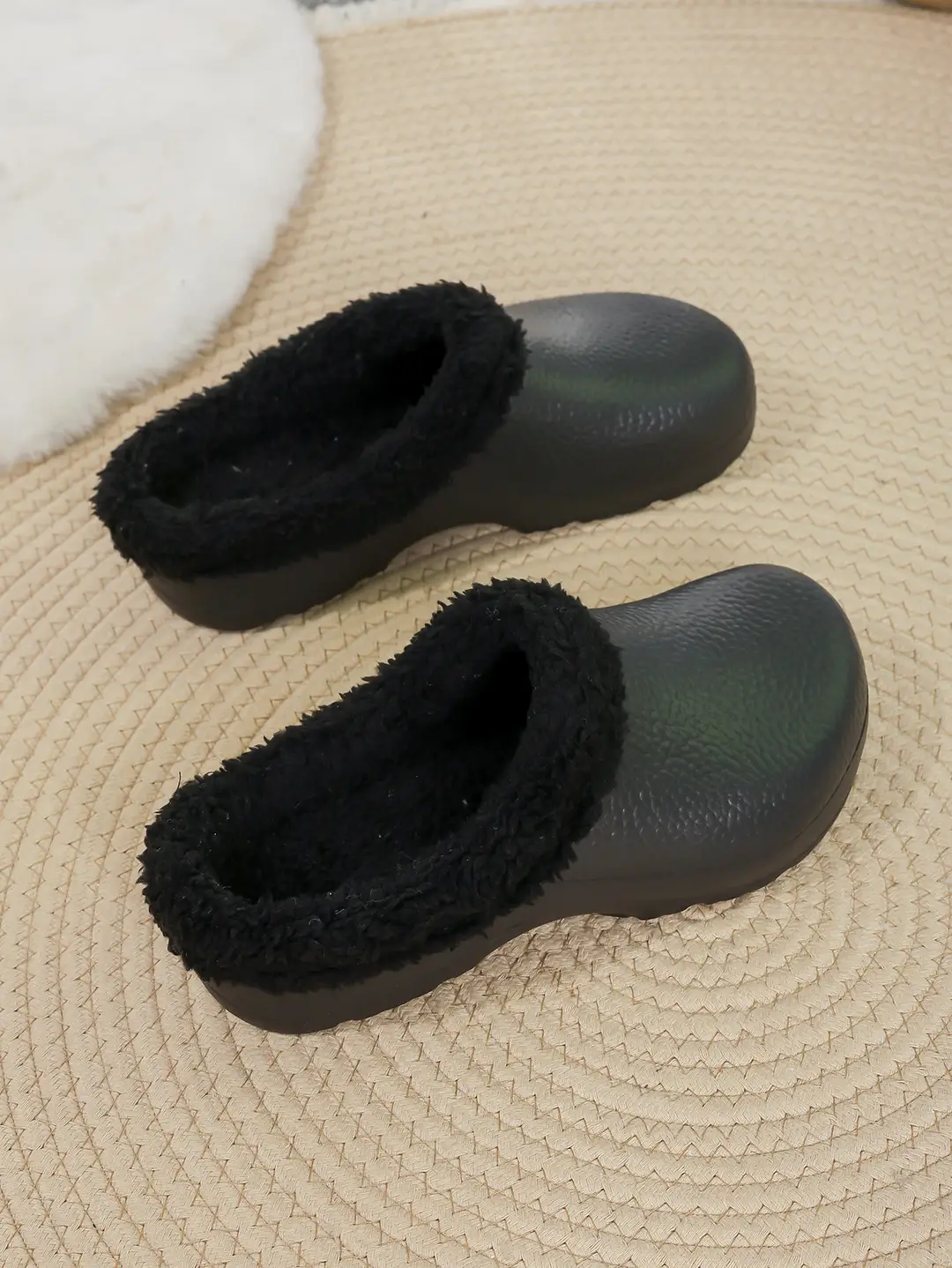 Winter Padded Nurse Shoes for Export, Large Size Women's Cotton Slippers, Fleece-Lined Eva Waterproof Non-Slip Closed-Toe Slippers for Men — feature 11