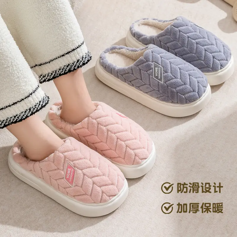 Women Cotton Slippers Warm Indoor Winter Autumn 2025 - Image 7