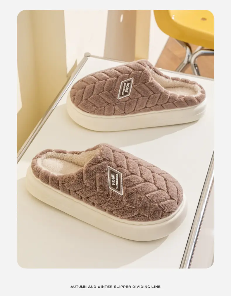 Women Cotton Slippers Warm Indoor Winter Autumn 2025 — feature 12