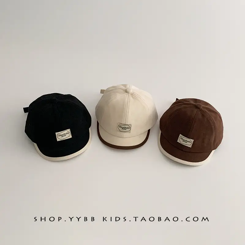 Brown Peaked Cap for Kids & Women, Windproof Warm, Spring Fall Baseball Cap - Image 9