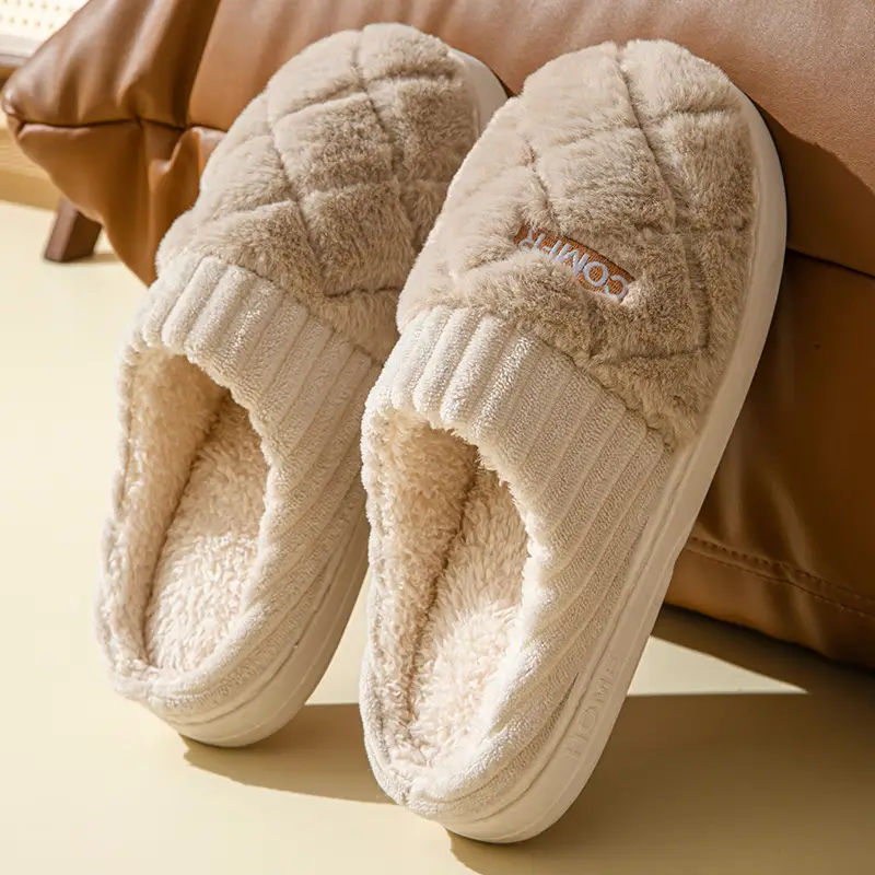2025 Winter Pink Soft Slippers for Men Women - Image 5