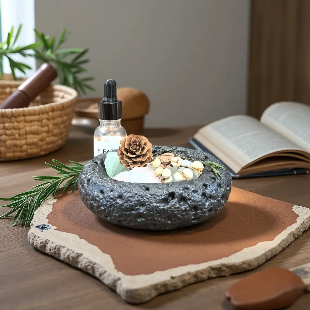 Cross-Border Creative Cement Scented Candle Empty Cup High-Value DIY Home Bedroom Long-Lasting Scented Candle Cup Container