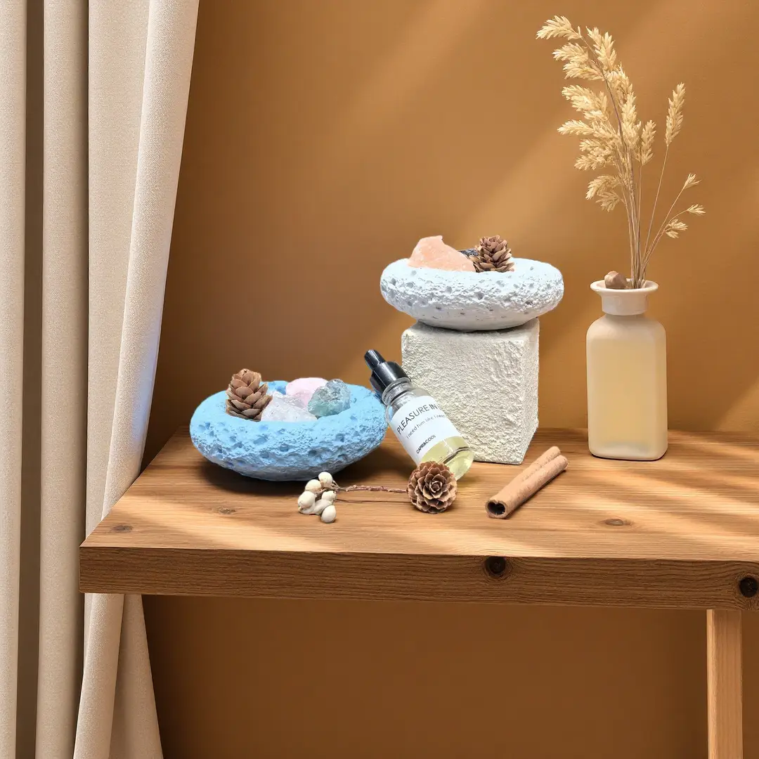 Cross-Border Creative Cement Scented Candle Empty Cup High-Value DIY Home Bedroom Long-Lasting Scented Candle Cup Container