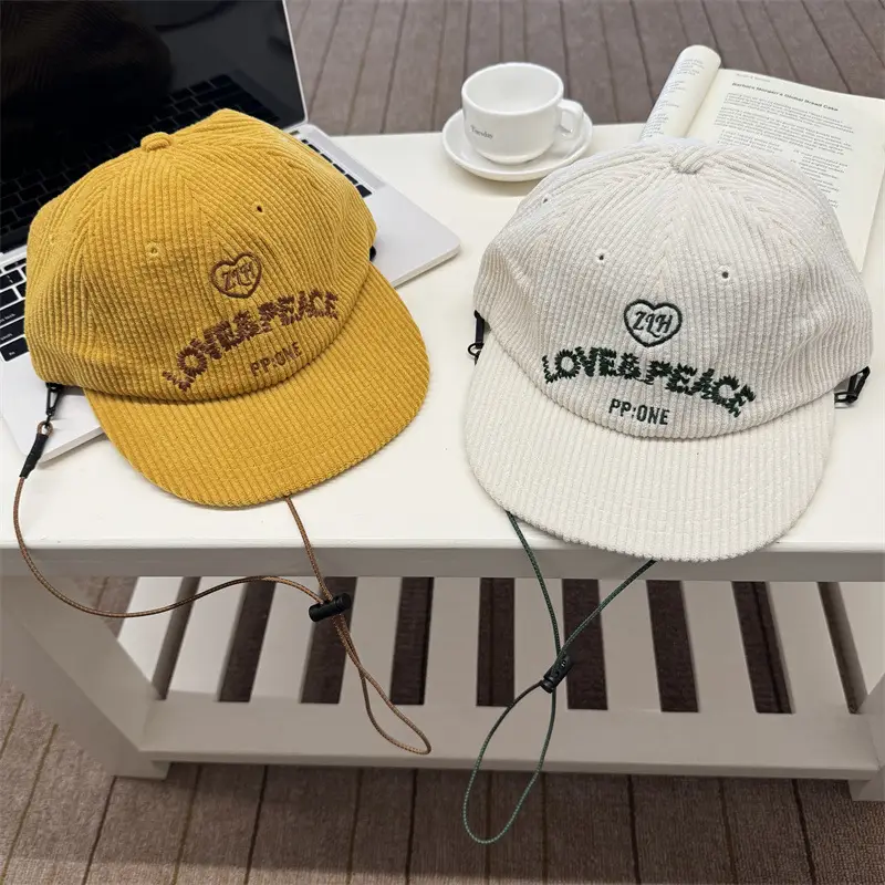 Korean Ig Blogger Drawstring Cap Women Yellow White - Image 5