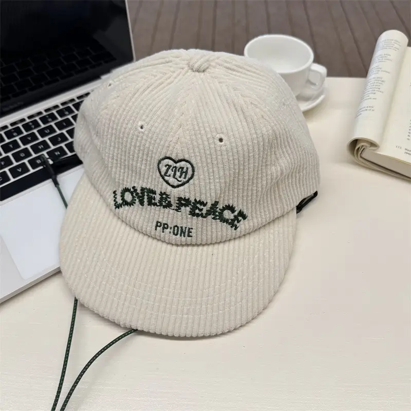 Korean Ig Blogger Drawstring Cap Women Yellow White - Image 3
