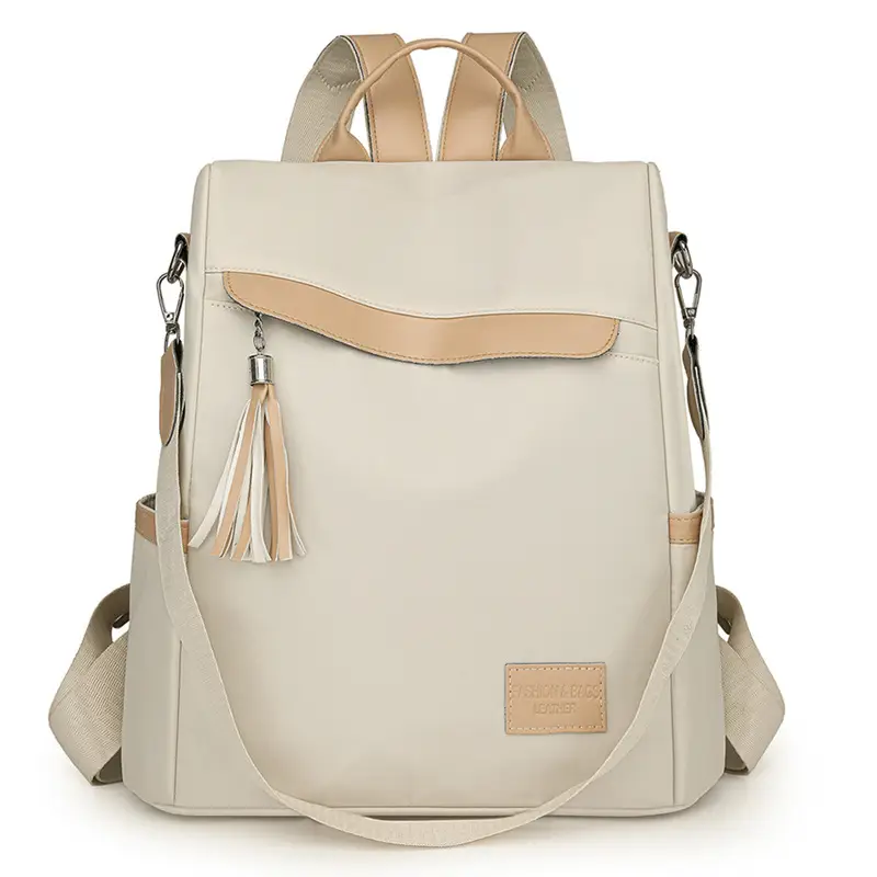 Women's Black Anti-Theft Backpack Large Capacity Urban Commuter