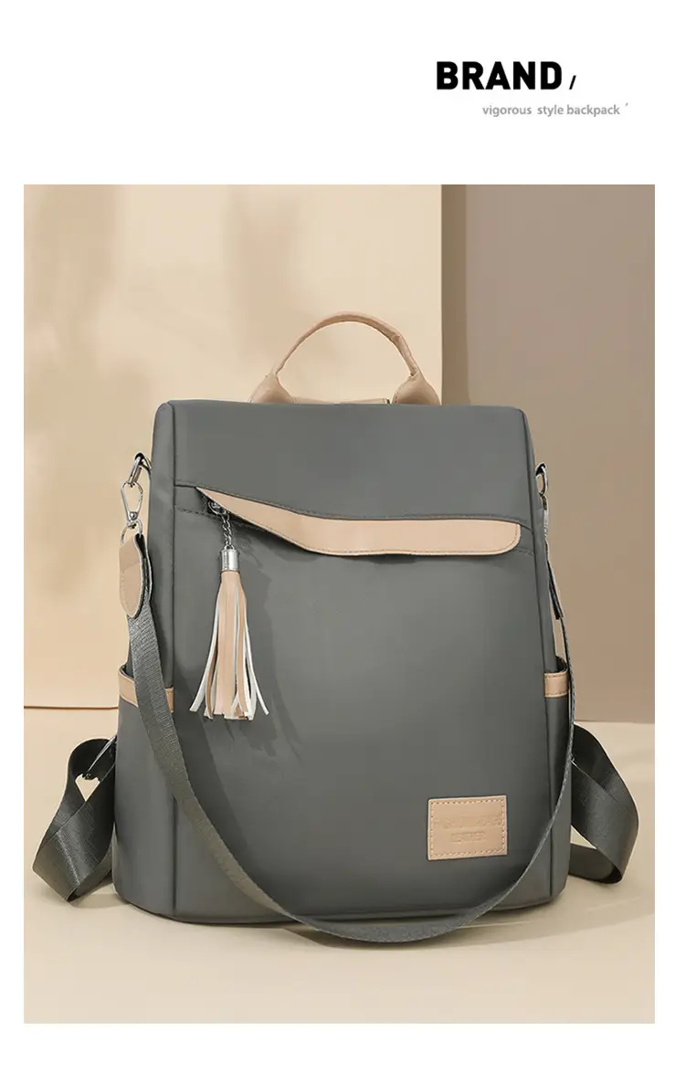 Women's Black Anti-Theft Backpack Large Capacity Urban Commuter — feature 16