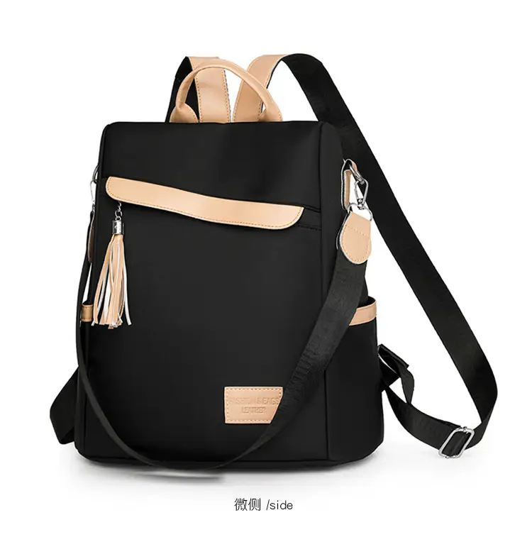 Women's Black Anti-Theft Backpack Large Capacity Urban Commuter — feature 18