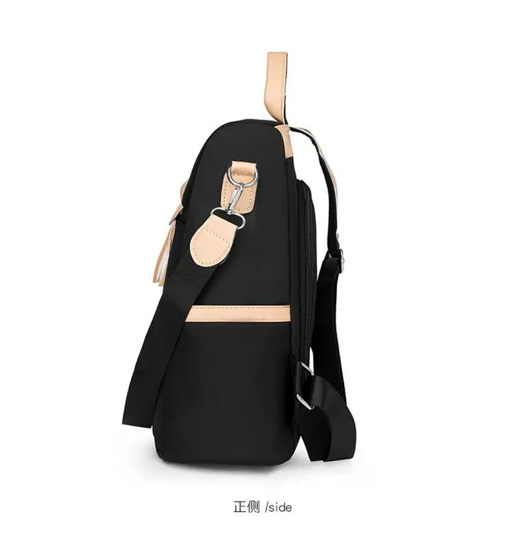 Women's Black Anti-Theft Backpack Large Capacity Urban Commuter — feature 19