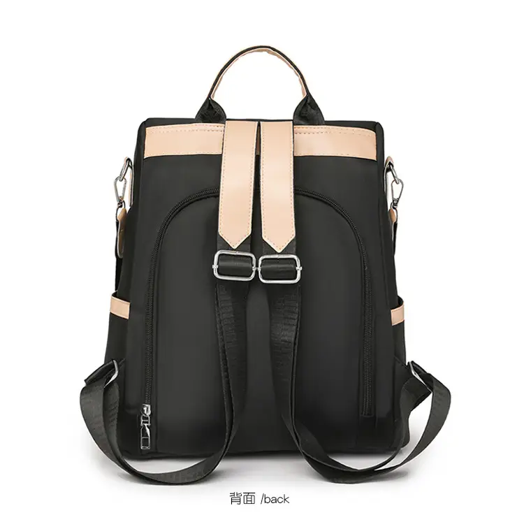 Women's Black Anti-Theft Backpack Large Capacity Urban Commuter — feature 20