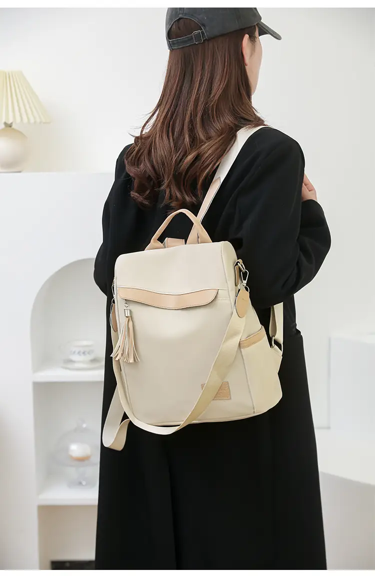 Women's Black Anti-Theft Backpack Large Capacity Urban Commuter — feature 27