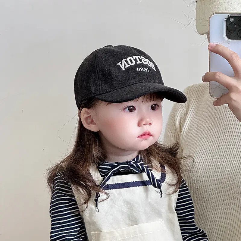 Kids Korean Style Baseball Cap Warm Peaked Cap - Image 6